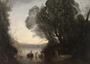Banho de Diane de Jean Baptiste Camille Corot
